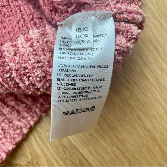 NWT FREE PEOPLE SOUTHPORT  OVERSIZED BEACH CARDIGAN BLUSHES COMBO XS - Picture 10 of 13